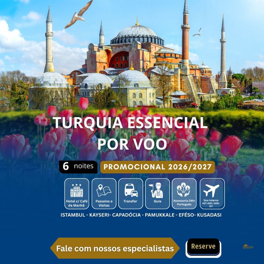  TURQUIA ESSENCIAL POR VOO 7 DIAS ( QLTD-PR5)